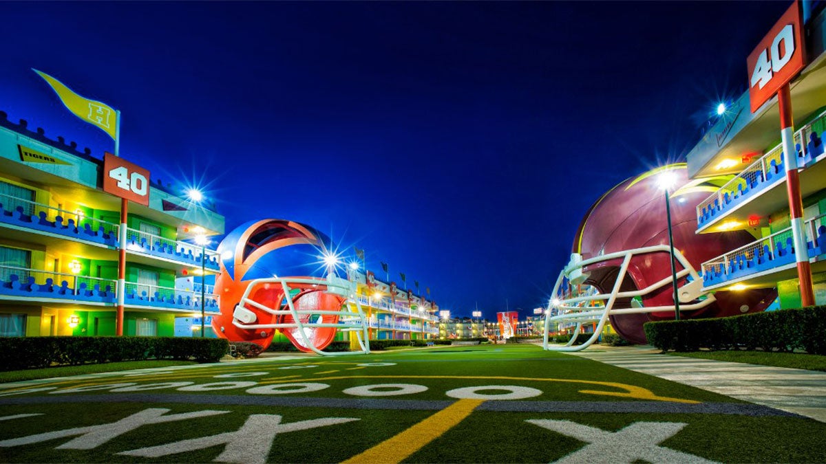Exterior View of Disney’s All Star Sports Resort - Orlando, Florida, USA
